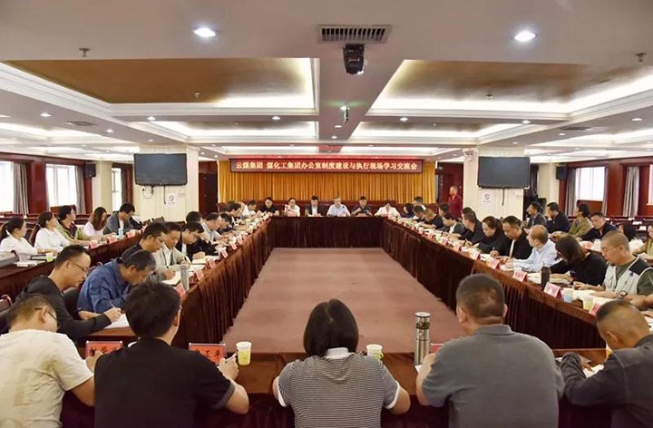 云煤（云顶国际）集团召开办公室造度建设与执行现场进建互换会