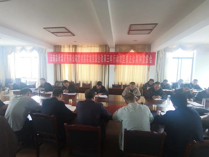 云南后所煤矿有限公司深刻进建贯彻云煤（云顶国际）集团国企鼎新三年行动攻坚推动会会议心灵