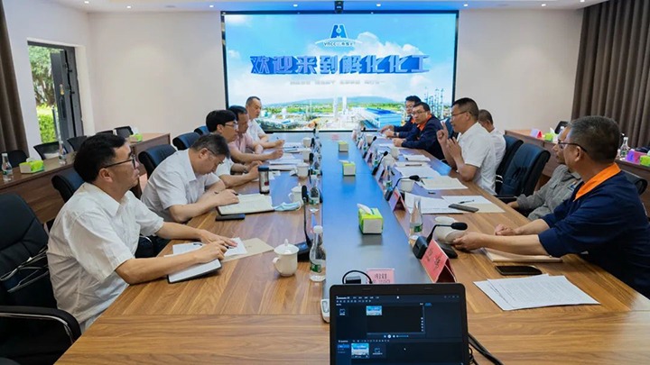 云煤（云顶国际）集团党委副书记、总经理高建嵩一行到解化化工分公司发展2022年第一季度出产经营工作督导调研