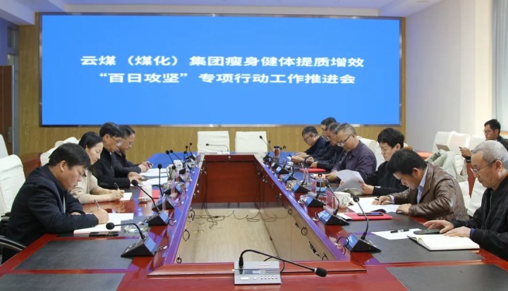 云煤（云顶国际）集团召开瘦身健体提质增效“百日攻坚”专项行动工作推动会