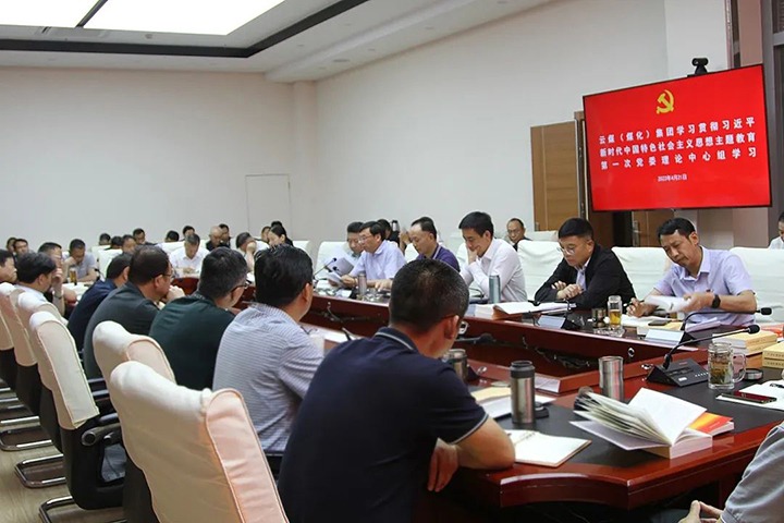 云煤（云顶国际）集团党委理论进建中心组发展进建贯彻习近平新时期中国特色社会主义思想主题教育第一次集中进建